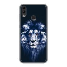 Чохол з картинкою на Huawei Honor 8C – Лев – синій