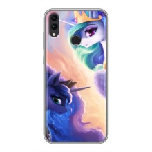 Чохол для Хуавей Хонор 8С - (Єдинорожки - Новинки) (AlphaPrint) (Єдинорожки)
