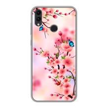 Чохол з картинкою Сакури на Huawei Honor 8C – Метелики на сакурі
