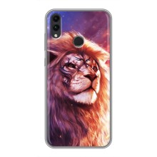 Чехол со Львом для Huawei Honor 8C (VPrint) (Красочный Лев)