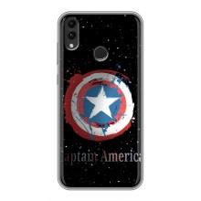 Чехол с Щитом Капитана Америки на Huawei Honor 8C – Щит Капитана