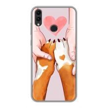 Чехол (ТПУ) Милые собачки для Huawei Honor 8C – Любовь к собакам
