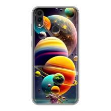Чохол (ТПУ) з планетами на Huawei Honor 8C – Сонячна система