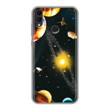 Чохол (ТПУ) з планетами на Huawei Honor 8C – Вид з космосу