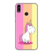 Чохол Unicorn на Huawei Honor 8C – Яскравий Єдинорог