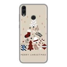 Рождественские Чехлы для Huawei Honor 8C (VPrint) – Merry Christmas