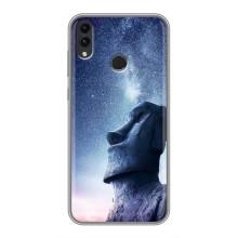 Чохли (ТПУ) (смішні стікери) для Huawei Honor 8C – Статуя