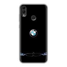 Силіконовий бампер з картинкою машини на Huawei Honor 8C – Чорний BMW