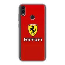 Силіконовий бампер з картинкою машини на Huawei Honor 8C – Ferrari Logo