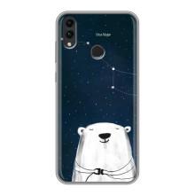 Силиконовый бампер с картинкой животных для Huawei Honor 8C – Медведица