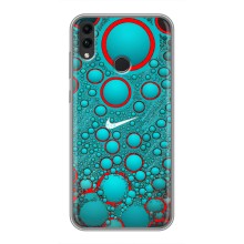 Силиконовый Чехол на Huawei Honor 8C с картинкой Nike (Найк зеленый)