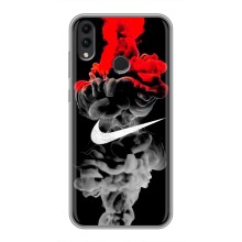 Силиконовый Чехол на Huawei Honor 8C с картинкой Nike (Nike дым)