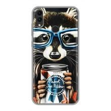Силиконовый Чехол с Енотами на Huawei Honor 8C – Енот в очках