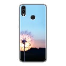 Силиконовый Чехол с одуванчиками на Huawei Honor 8C – Закат с одуванчиком
