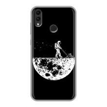 Силиконовый Чехол с принтом "Космонавты" на Huawei Honor 8C – Космонавт