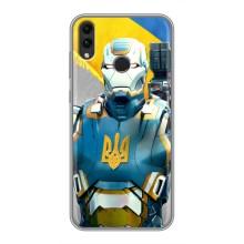 Силиконовый Чехол на Huawei Honor 8C (Я-Украина) – Украинский робокоп