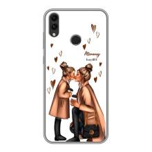 Чехол с печатью для Huawei Honor 8X Max - (Мама с ребенком) (AlphaPrint) – Дочка и мама