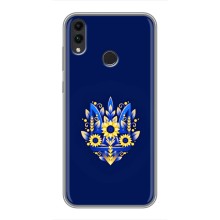 Чехлы для Huawei Honor 8X Max  Укр. Символика (AlphaPrint) (Цветочный Герб)