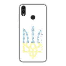 Чехлы для Huawei Honor 8X Max  Укр. Символика (AlphaPrint) (Герб из букв)