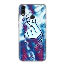 Чохол з принтом для Huawei Honor 8X Max (AlphaPrint - Знак сердечка)