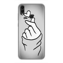 Чохол з принтом для Huawei Honor 8X Max (AlphaPrint - Знак сердечка)