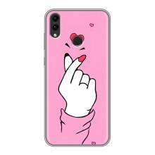 Чохол з принтом для Huawei Honor 8X Max (AlphaPrint - Знак сердечка)