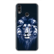 Чохол з картинкою ЛЕВ для Huawei Honor 8X Max (VPrint) (Синій Лев)