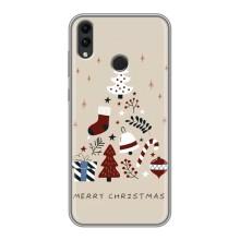 Рождественские Чехлы для Huawei Honor 8X Max (VPrint) (Merry Christmas)