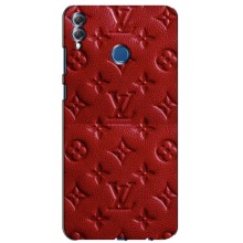 Текстурный Чехол Louis Vuitton для Хуавей Хонор 8Х Макс (Красный ЛВ)