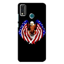 Чехол Флаг USA для Honor 9X Lite (2020) – Крылья США