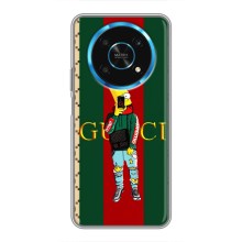 Брендновые Чехлы для Huawei Honor Magic 5 Lite 5G - (PREMIUMPrint) (Барт ГУЧЧИ)