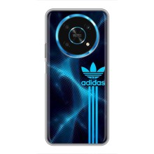 Чехлы Адидас для Huawei Honor Magic 5 Lite 5G (AlphaPrint) (Синий Адидас)