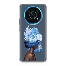 Чехлы (ART) Цветы на Huawei Honor Magic 5 Lite 5G (VPrint) (Цветы на голове)