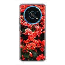 Чехлы с Цветами для Huawei Honor Magic 5 Lite 5G (VPrint) (Цветы красные)