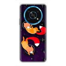 Чехлы с картинкой Лисички для Huawei Honor Magic 5 Lite 5G (VPrint) (Лисички космонавты)