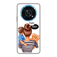 Чехол с печатью для Huawei Honor Magic 5 Lite 5G - (Мама с ребенком) (AlphaPrint) (Мама с сыном)