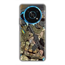 Чехлы с картинкой ЗСУ для Huawei Honor Magic 5 Lite 5G (AlphaPrint) (Воин ВСУ)