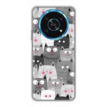 Чехлы с Котиками для Huawei Honor Magic 5 Lite 5G (VPrint) (Рисованные котики)