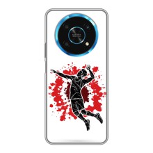 Чохли з прінтом Спортивна тематика для Huawei Honor Magic 5 Lite 5G (Волейболіст)