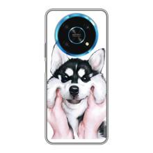 Чехлы с собаками для Huawei Honor Magic 5 Lite 5G (VPrint) (Довольный Хаски)