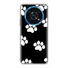 Чехлы с собаками для Huawei Honor Magic 5 Lite 5G (VPrint) (Следы собаки)