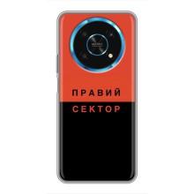 Чехлы УПА (Красно-Чёрный) на Huawei Honor Magic 5 Lite 5G – Правый Серктор