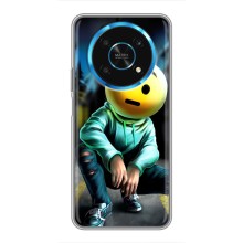 Чехол для Хуавей Хонор Мэджик 5 Лайт 5G - (AlphaPrint) с печатью (ТОП продаж) (Парень смайл)