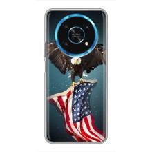 Чохол Прапор USA для Huawei Honor Magic 5 Lite 5G – Орел і прапор