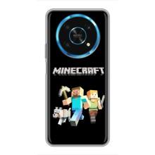 Чехол Майнкрафт на Huawei Honor Magic 5 Lite 5G (AlphaPrint) Minecraft (герои Minecraft)