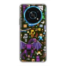Чехол Майнкрафт на Huawei Honor Magic 5 Lite 5G (AlphaPrint) Minecraft (Коллаж Майнкрафт)