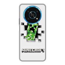Чехол Майнкрафт на Huawei Honor Magic 5 Lite 5G (AlphaPrint) Minecraft (крипер Майнкрафт)