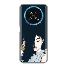 Чехол с печатью для Huawei Honor Magic 5 Lite 5G - (Мода) (AlphaPrint) – Красивая девочка