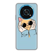 Чехол на Хуавей Хонор Мэджик 5 Лайт 5G с Котами (VPrint) (Котик в очках)