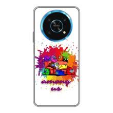 Чехол Амонг Ас для Huawei Honor Magic 5 Lite 5G (AlphaPrint) (Яркий АмонгАс)